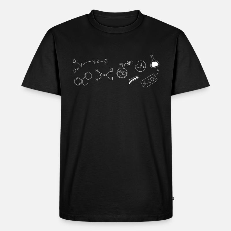 Chimie Formule structurale - T-shirt Premium bio Homme - noir