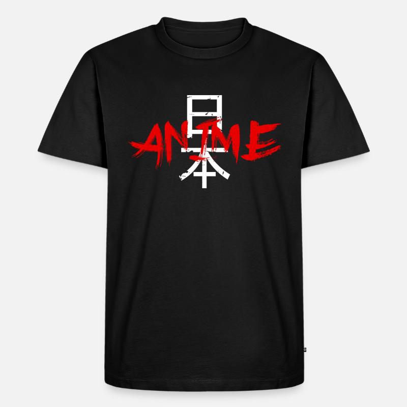 Anime Japan Nihon - Männer Premium Bio T-Shirt - Schwarz