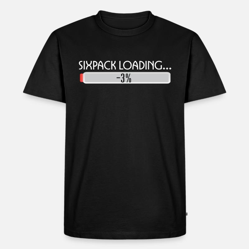 SIXPACK LOADING-2 - Men's Premium Organic T-Shirt - black