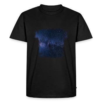 étoiles ciel nuit regarder sombre cadeau - T-shirt Premium bio Homme - noir - Devant - Nico (187cm)
