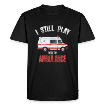 ambulance - T-shirt Premium bio Homme - noir - Devant - Nico (187cm)