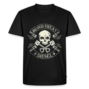 Diesel Power Gear l sueur de sang Diesel Brother - T-shirt Premium bio Homme - noir - Devant - Nico (187cm)