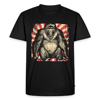 Gorilla - T-shirt Premium bio Homme - noir - Devant - Nico (187cm)