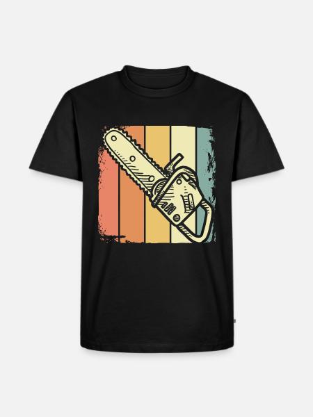 Holzfäller - Männer Premium Bio T-Shirt - Schwarz