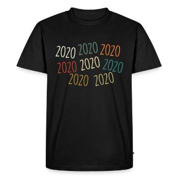 Année de naissance en 2020 - légendaire depuis 2020 - T-shirt Premium bio Homme - noir - Devant - Nico (187cm)