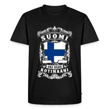 Suomi - Finland - Finnland - T-shirt Premium bio Homme - noir - Devant - Nico (187cm)