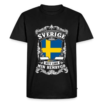 Sverige - Sweden - Schweden - T-shirt Premium bio Homme - noir - Devant - Nico (187cm)