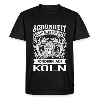 Beauté vient de Cologne - 2 - DE - T-shirt Premium bio Homme - noir - Devant - Nico (187cm)