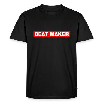 beat maker - Men's Premium Organic T-Shirt - black - Front - Nico (187cm)