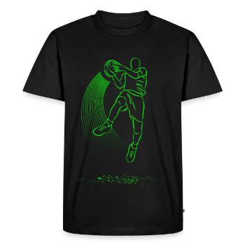 basketballer - T-shirt Premium bio Homme - noir - Devant - Nico (187cm)