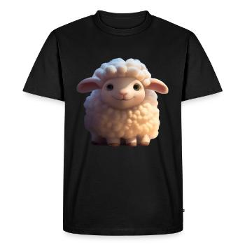 Mouton - T-shirt Premium bio Homme - noir - Devant - Nico (187cm)