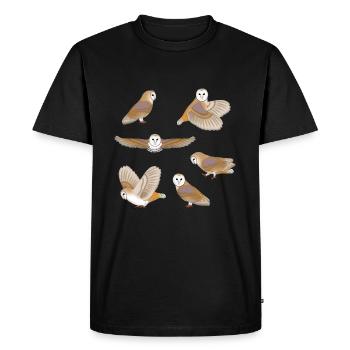 schleiereule_auswahl - T-shirt Premium bio Homme - noir - Devant - Nico (187cm)
