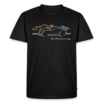 Slot racing 2 cars - Men's Premium Organic T-Shirt - black - Front - Nico (187cm)