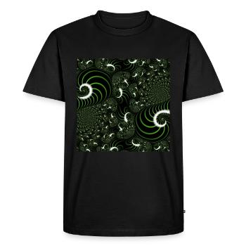 Fractal #63 - T-shirt Premium bio Homme - noir - Devant - Nico (187cm)