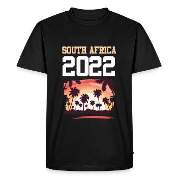 Afrique du Sud 2022 - T-shirt Premium bio Homme - noir - Devant - Nico (187cm)