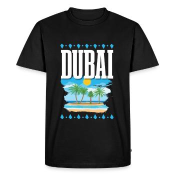 Dubai - Men's Premium Organic T-Shirt - black - Front - Nico (187cm)