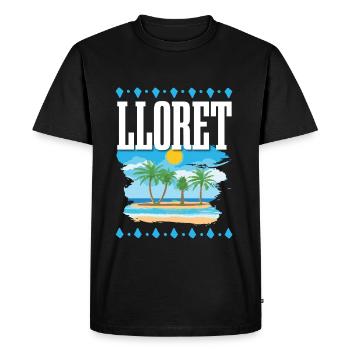 Lloret De Mar - Men's Premium Organic T-Shirt - black - Front - Nico (187cm)