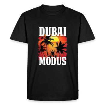 Dubai Mode - Men's Premium Organic T-Shirt - black - Front - Nico (187cm)