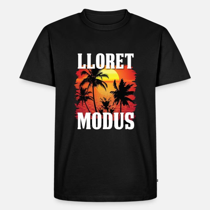 Lloret De Mar Modus - Männer Premium Bio T-Shirt - Schwarz