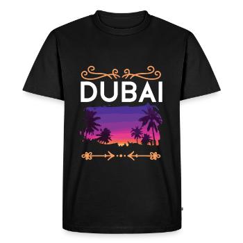 Dubai - Men's Premium Organic T-Shirt - black - Front - Nico (187cm)