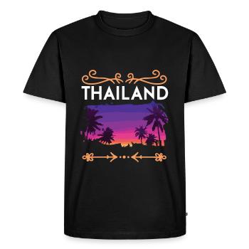 Thaïlande - T-shirt Premium bio Homme - noir - Devant - Nico (187cm)