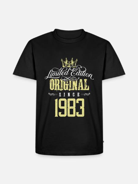 1983 limited edition - Men's Premium Organic T-Shirt - black