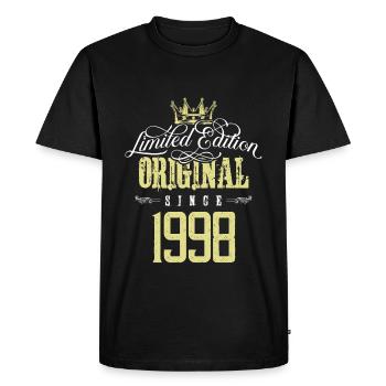 1998 limited edition - Men's Premium Organic T-Shirt - black - Front - Nico (187cm)