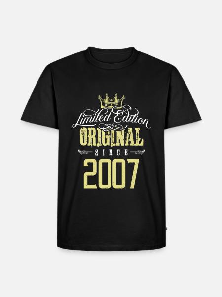 2007 limited edition - Männer Premium Bio T-Shirt - Schwarz