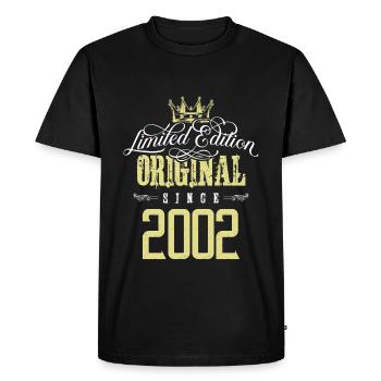 Édition limitée 2002 - T-shirt Premium bio Homme - noir - Devant - Nico (187cm)