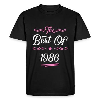 1986 best of - T-shirt Premium bio Homme - noir - Devant - Nico (187cm)