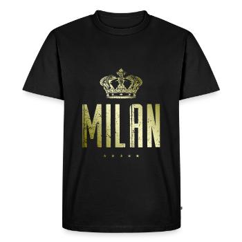 Cerf-volant - T-shirt Premium bio Homme - noir - Devant - Nico (187cm)