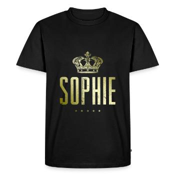 Sophie - T-shirt Premium bio Homme - noir - Devant - Nico (187cm)