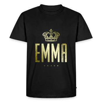 Emma - Men's Premium Organic T-Shirt - black - Front - Nico (187cm)
