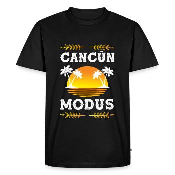 Cancun Mode - T-shirt Premium bio Homme - noir - Devant - Nico (187cm)