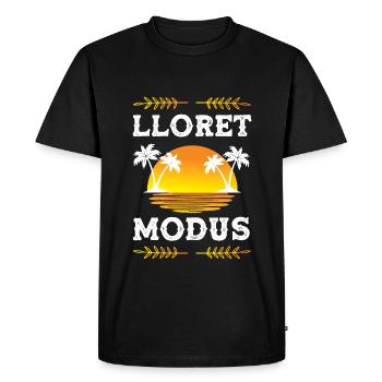 Lloret de Mar mode - Men's Premium Organic T-Shirt - black - Front - Nico (187cm)