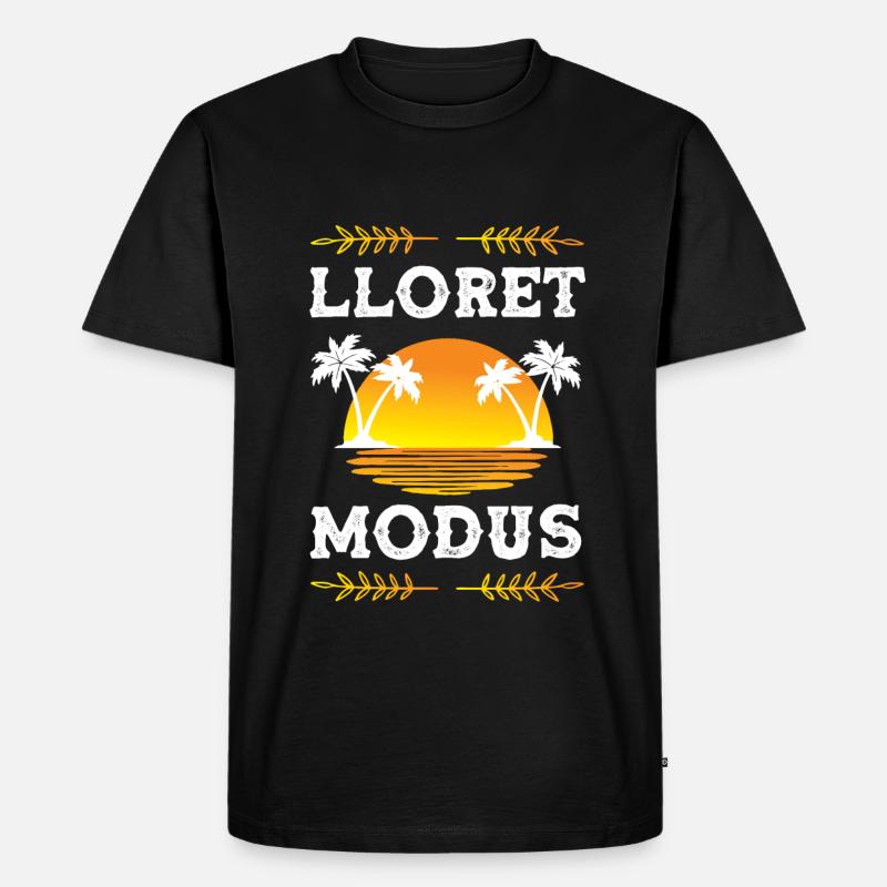 Lloret De Mar Modus - Männer Premium Bio T-Shirt - Schwarz