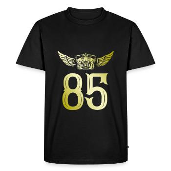 85 Number crown - Men's Premium Organic T-Shirt - black - Front - Nico (187cm)
