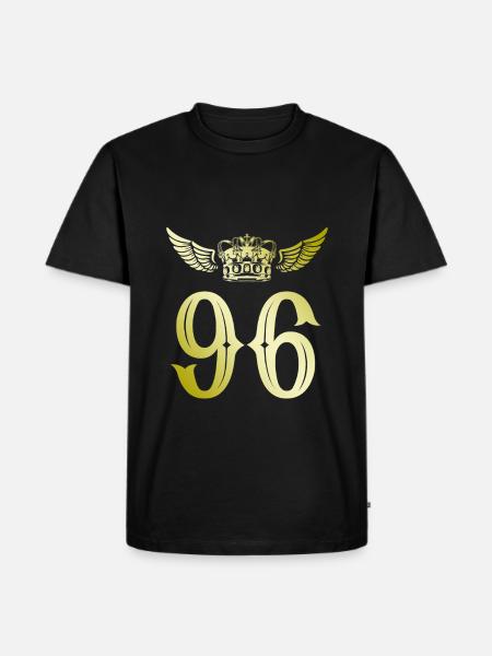96 Number crown - Men's Premium Organic T-Shirt - black