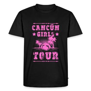 Tournée des filles de Cancun - T-shirt Premium bio Homme - noir - Devant - Nico (187cm)