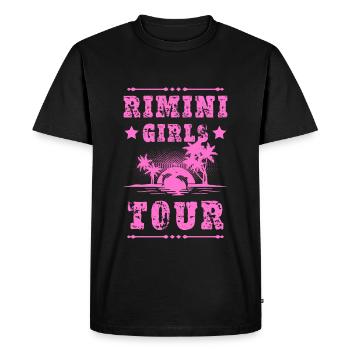 Visite des filles de Rimini - T-shirt Premium bio Homme - noir - Devant - Nico (187cm)