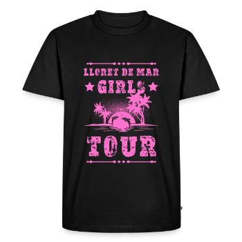 Tournée des filles de Lloret De Mar - T-shirt Premium bio Homme - noir - Devant - Nico (187cm)