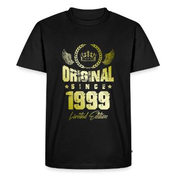 Édition limitée 1999 - T-shirt Premium bio Homme - noir - Devant - Nico (187cm)