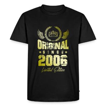 2006 limited edition - Men's Premium Organic T-Shirt - black - Front - Nico (187cm)
