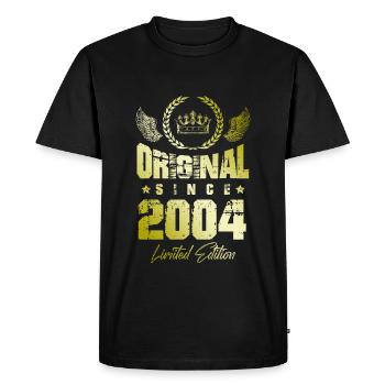 2004 limited edition - Men's Premium Organic T-Shirt - black - Front - Nico (187cm)