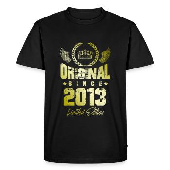 2013 limited edition - Men's Premium Organic T-Shirt - black - Front - Nico (187cm)
