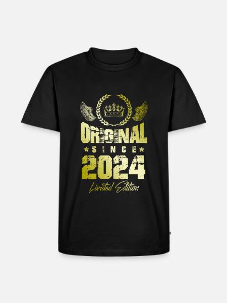 2024 limited edition - Männer Premium Bio T-Shirt - Schwarz