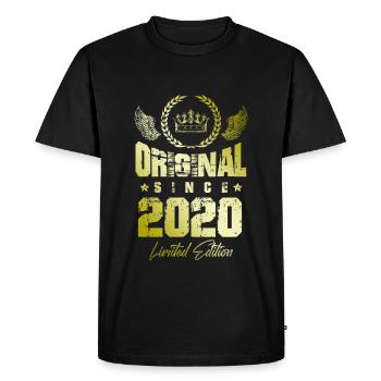 Édition limitée 2020 - T-shirt Premium bio Homme - noir - Devant - Nico (187cm)