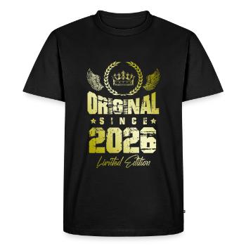 2026 limited edition - Men's Premium Organic T-Shirt - black - Front - Nico (187cm)