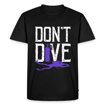 plongeurs plongeurs - T-shirt Premium bio Homme - noir - Devant - Nico (187cm)