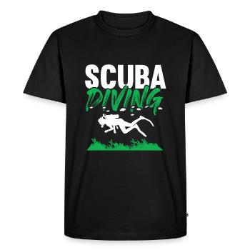 plongée sous-marine - T-shirt Premium bio Homme - noir - Devant - Nico (187cm)